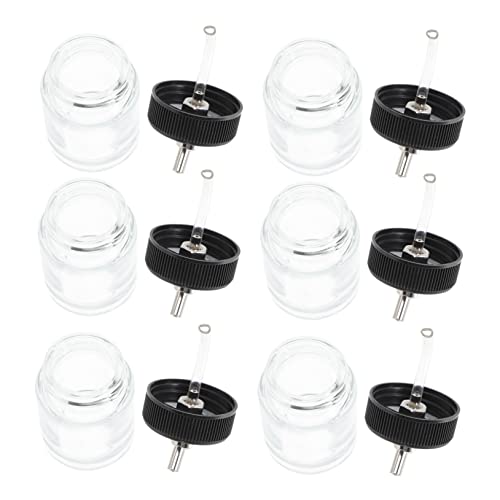 Angoily 10stücke Airbrush Farbflaschen Leichte Glasflaschen Für Modellbau Kuchen Dekoration Und Temporäre Körperkunst Auslaufsicher Und Transparent Für Präzise Farbportionierung