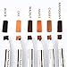 Furniture Repair kit, Wood Scratch Cover Markers*6 and Wax Filler Sticks*6 with Sharpener- 13Pack, Furniture Markers Touch Up Kit for Cover Ups Wooden Floors, Tables, Desks, Carpenters, Stains