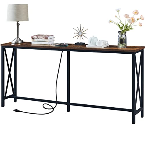 Photo 1 of ***CHIPPED AND SCRATCHED - SEE PICTURES***
SUPERJARE 70.9 Inch Console Table with 2 Outlet and 2 USB Ports