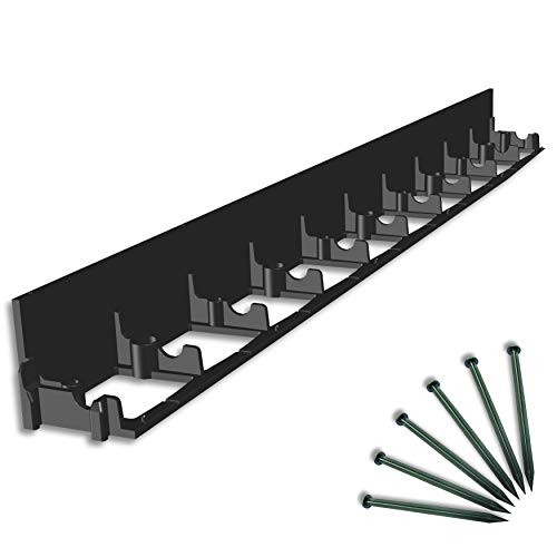 Wohnkult 10 Stück Rasenkanten inkl. Nägel wählbar 45 mm / 60 mm / 80 mm Pflasterstein Pflasterkante Beeteinfassung Mähkante (10 Stück 8 cm hoch / 100 cm lang)