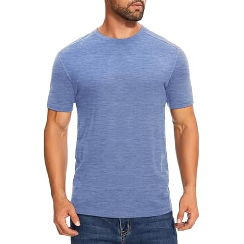 woolcano Men's Lightweight Merino Wool T-Shirt Cover