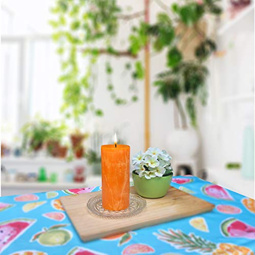 Simply Soson 3X3 Inch Orange Candles Pillar thumb #3