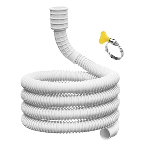 Manguera de drenaje deshumidificadora, tubo flexible de CA portátil, tubería de drenaje de aire acondicionado, adaptador de goma de longitud personalizable/recortable, diseño a prueba de fugas, 5/6