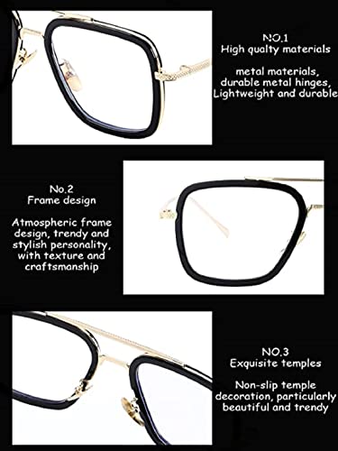 Image of ARICKS Tony Stark Style Blue Light Blocking Glasses for Men Women, Iron Man and Spider-Man Computer Gaming Glasses by Computer /Tablet /Laptop /Mobile