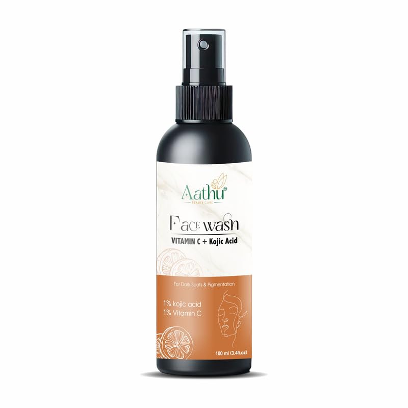 Aathu Face Wash As Vitamin C Andkojic Acid (Pack 1) | White |100g | Scented | For Personal Care and Use