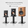 4-6.5 Inch Desktop Speaker Stands with Cable Management, 20kg Heavy Duty Steel Desk Speaker Stand for Bookshelf Speakers & Studio Monitors, Stable Desktop Speaker Stand Pair, Cleaner Desk Audio Setup #1
