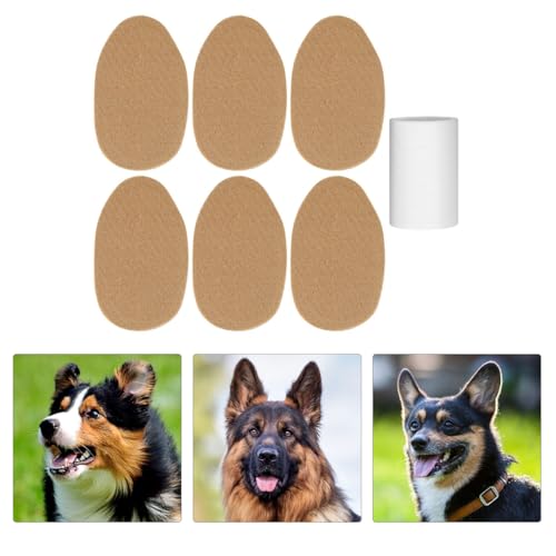 Image of DOITOOL Dog Ear Support Kit with Adhesive Ear Tape and Posting Tool for Puppy and Dog Correction Comfortable Fit for All Breeds Effective Support and Shaping