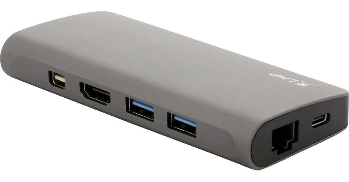 LMP - 4K USB-C Travel Docking Station with 9 Ports - Space Gray