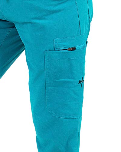 Image of Mim Women's Jogger Scrub Pants Caribbean-Blue S Regular