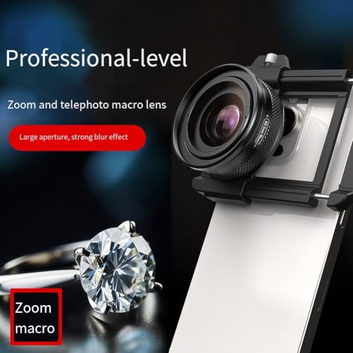 Lente zoom DSLR para iPhone kit gran angular ojo de pez enfoque 15-45mm 7