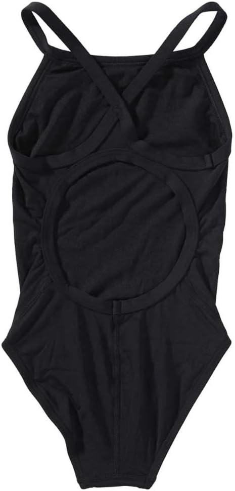 TYR Sport Girls' Solid Durafast Diamondback Swim Suit