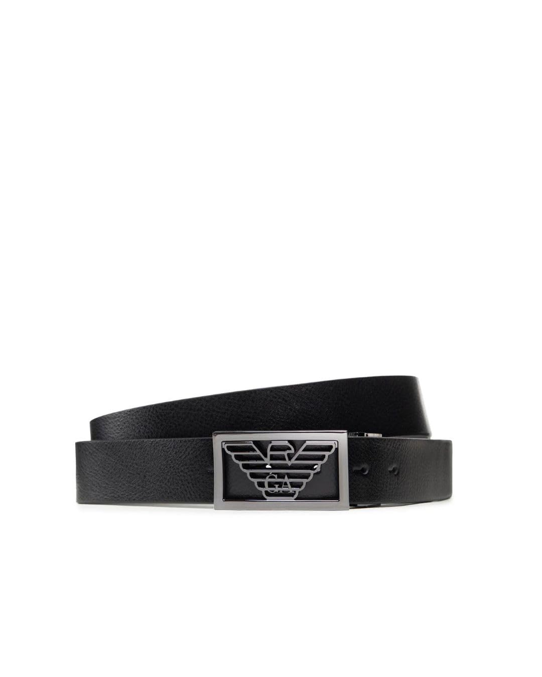 Emporio Armani Men's Black Belts, One Size, Belt