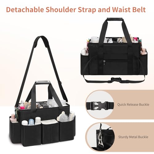 Hairstylist Traveling Bag, Extra Large Hair Tools Travel Bag, Hair Tool Organizer with Adjustable Dividers and Multi Pockets, Professional Makeup Artist Bag, Hairstylist Must Have4