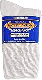 Women's Extra Wide Socks-White/6-11