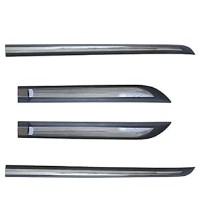 AUTONEST Car Side Beading Black and Chrome (Set of 4) for Maruti Celerio