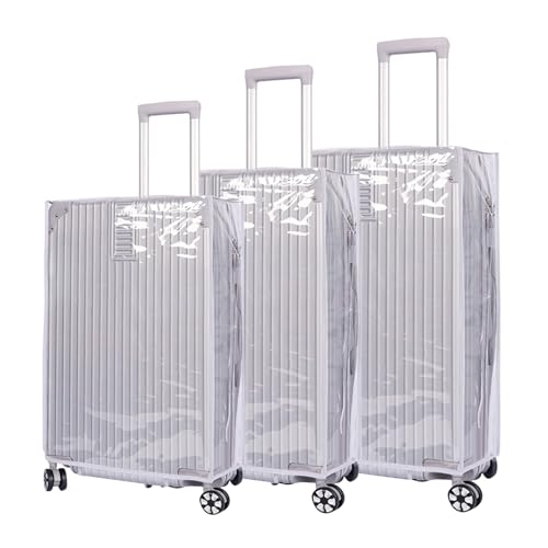 Couvercle de valise 3 pcs 20 24 28 pouces transparent pour protéger bagage