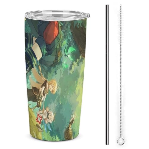 コップ 原神 提?里 Tighnari ティナリ マグカップ 車用 タンブラー メンズ 車載 自動車カップ 魔法瓶 水筒 水カップ ポット 旅行杯 ケトル コーヒーカップ ストロー付き レディース 蓋付き 持ち運び マグボトル ステンレス鋼 ダイレクトタイ