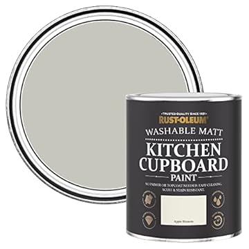 Rust-Oleum Light Green Kitchen Cupboard Paint in Matt Finish - Apple Blossom 750ml