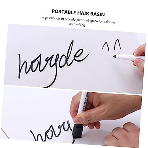 Tableaux blancs sans cadre (lot de 5) recto verso pour dessin et maths - 6