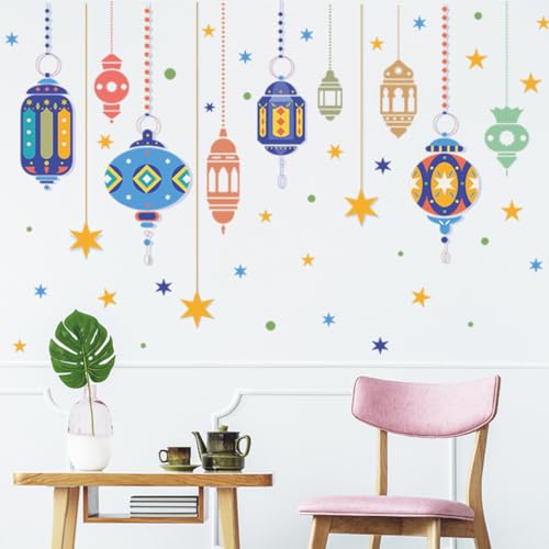 Vinilo decorativo de pared linterna estrella VICASKY miniatura 6