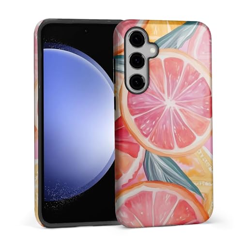 Coque Samsung S25 anti-rayures pour éviter les bris d'écran protection agrumes femme