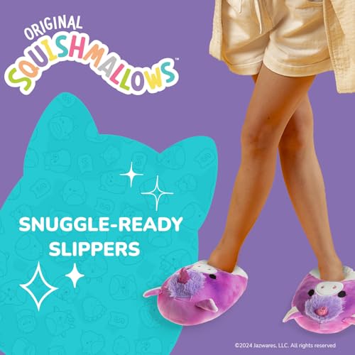 Image of Squishmallows Slippers Plush Lightweight Warm Comfort Soft Aline Slipper House Shoes for Kids and Adults (sizes 11-1 Little Kid / 2-5 Big Kid / 5-10 Adult)