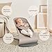 BabyBjörn Babywippe Bliss, Gewebt, Klassische Steppung, Sandgrau