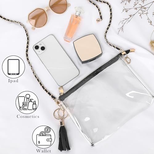 YGR Womens Clear Bag for Stadium Events Small Crossbody Purse for Concert, Party Sports Events Stadium Approved4