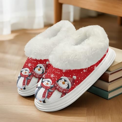House Slippers for Woman Comfortable Fuzzy Polar Fleece Shoes 5.5-113
