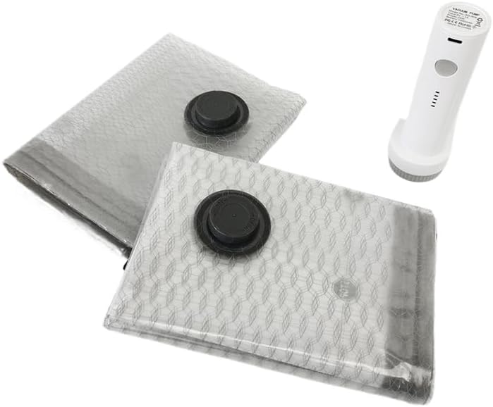 soulin vacuum bags - New & Improved 2026 Model (White,15 Bags(5S+5M+5L))