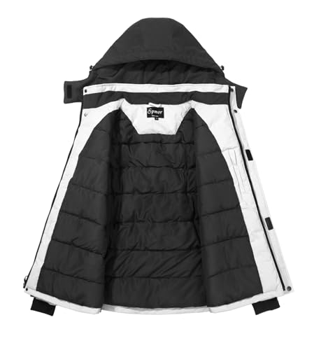 Image of Women's Waterproof Ski Jacket Hooded Snowboard Coat Warm Winter Snow Jackets