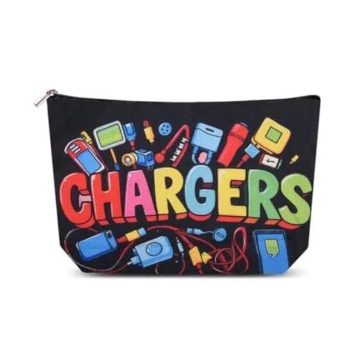 Charging Cable Organizer Bag for Women Men Chargers Organizer Bag for Travel Backpack With Zipper Toiletry Pouch Gifts for Friends Daughter Son