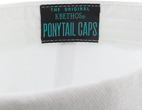 Image of Classic Plain Ponytail Messy High Bun Headwear Adjustable Cotton Trucker Mesh Glitter Hat Baseball Cap