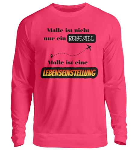 Pull Malle Lebenseinstellung rose XXL le sweat ample idéal pour faire la fête