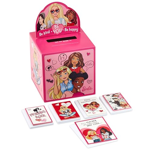 Cartes de Saint-Valentin Barbie Hallmark avec boite aux lettres pop-up pour classe