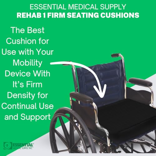 image for Essential Medical Supply Rehab 1 Foam Cushion - Extra Thick Seat Cushi