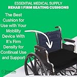 Essential Medical Supply Rehab 1 Foam Seat Cushion - Denser Cushion for Office Chairs, Wheelchairs, and More - Chair Seat Pad Provides Additional Support and Pain Relief for Seniors - 18" x 16" x 3" - Image 5