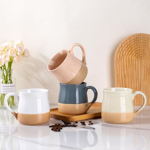 Set de 4 Mugs de Cerámica de 24 oz GBhome