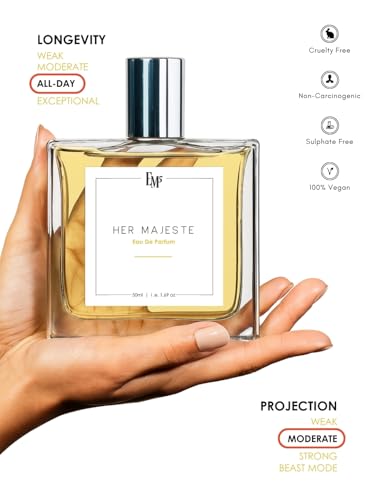 Image of EM5 Her Majeste Perfume for Women | Floral Citrus Fresh Spicy Fragrance | 50 ml Unisex Eau de Parfum Spray | Luxury Gift for Her