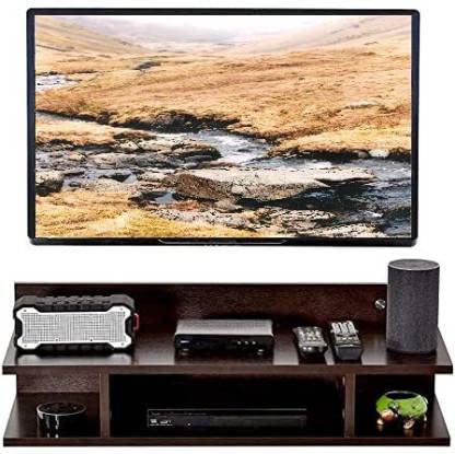 A N CRAFT Wall T.V Set up Box Stand &T.V Entertainment Unit Set up Box Stand Hanging Mounted Floating MDF Home Decoration, Living Room, Bedroom, Storage, Living Room Colour :- Brown