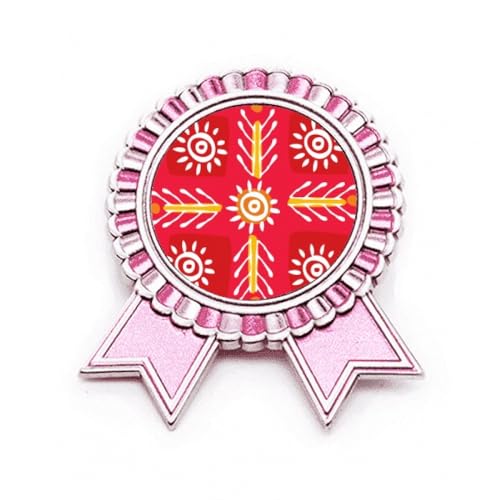 Broche rose blé mexicain ancienne civilisation en métal M, le cadeau culturel idéal