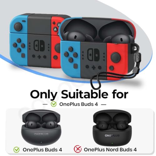 Image of Soft Silicone Case Cover Compatible for OnePlus Buds 4 (Game, Lanyard)