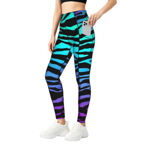 Vêtements de gym amples à motif zèbre pour le running et le quotidien