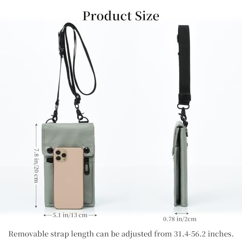 Anti Theft Travel Bag Small Crossbody Phone Purse Foldable Hidden Wallets Wander Bag with Multiple Pockets2