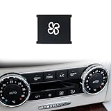 Y-QIPED AC Climate Heater Control Button Cover Replacement Compatible with Mercedes Benz W204 C Class CLS C218 GLK X204 G-Class W463 GL X166 ML GLE GLS W166 (Fan Button-NO.7)