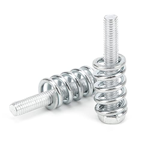 Akozon 8-teiliges Metall-Auspuffreparaturset mit Schrauben, Muttern, Federn, Dichtungen und Kfz-Zubehör aus Stahl