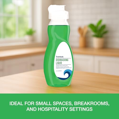 Image of Boardwalk Dishwashing Liquid, Travel Dish Soap, Fresh Scent, 3 fl Ounce Bottle, Case of 72 Bottles