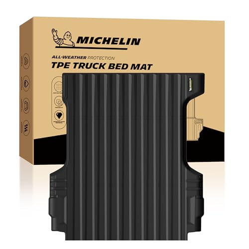 MICHELIN Truck Bed Mat for 2015-2022 Chevy Colorado/GMC Canyon 5 FT / 61.7 Only All-Weather Truck Bed Liner Custom Fit Durable TPE Bedliner Non-Slip