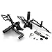 PROCNC Motorcycle Aluminum Rearsets Foot pegs Rear sets Footrest Fit for Suzuki GSXR1000 2000 2001 2002 2003 2004 GSXR750 1996-2005 SV650/SV650S SV1000/S 1998-2014 GSX600 2000-2005 (Black)
