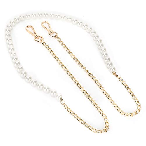 Alça de pérola falsa, alça de pérola de imitação, elegante para bolsa de ombro